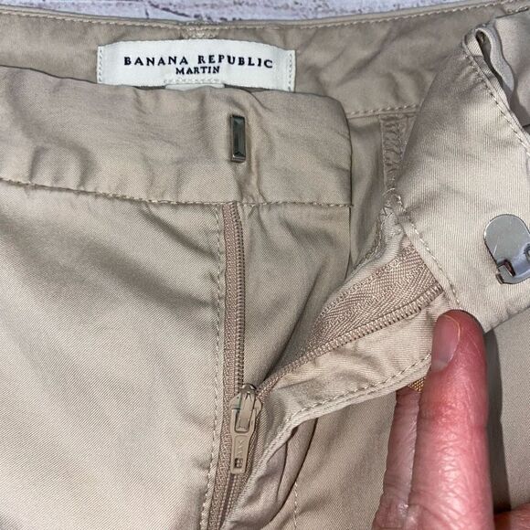 Banana Republic Martin stretch khaki capris women sz 4 - Picture 5 of 11